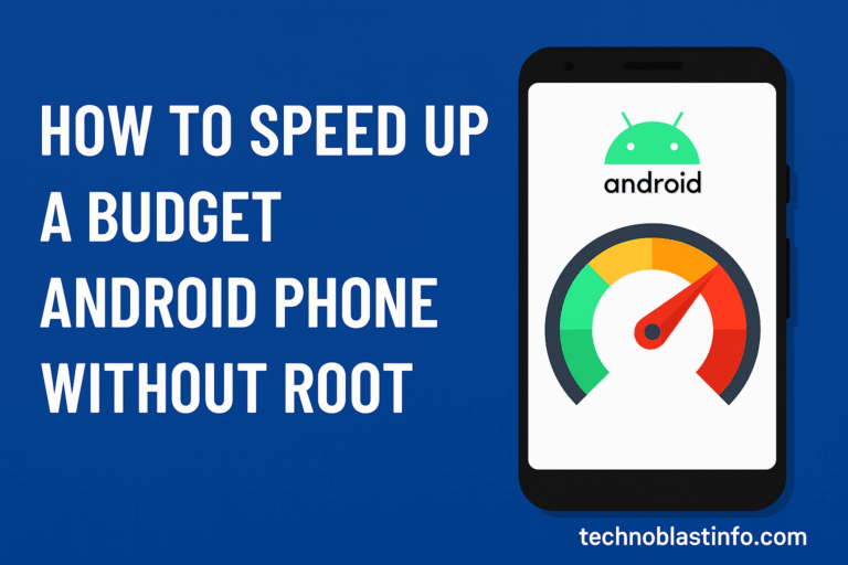 how to speed up a budget android phone without root